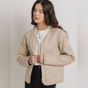 P&Co Edmund reversible quilted liner jacket in Ecru! Never worn